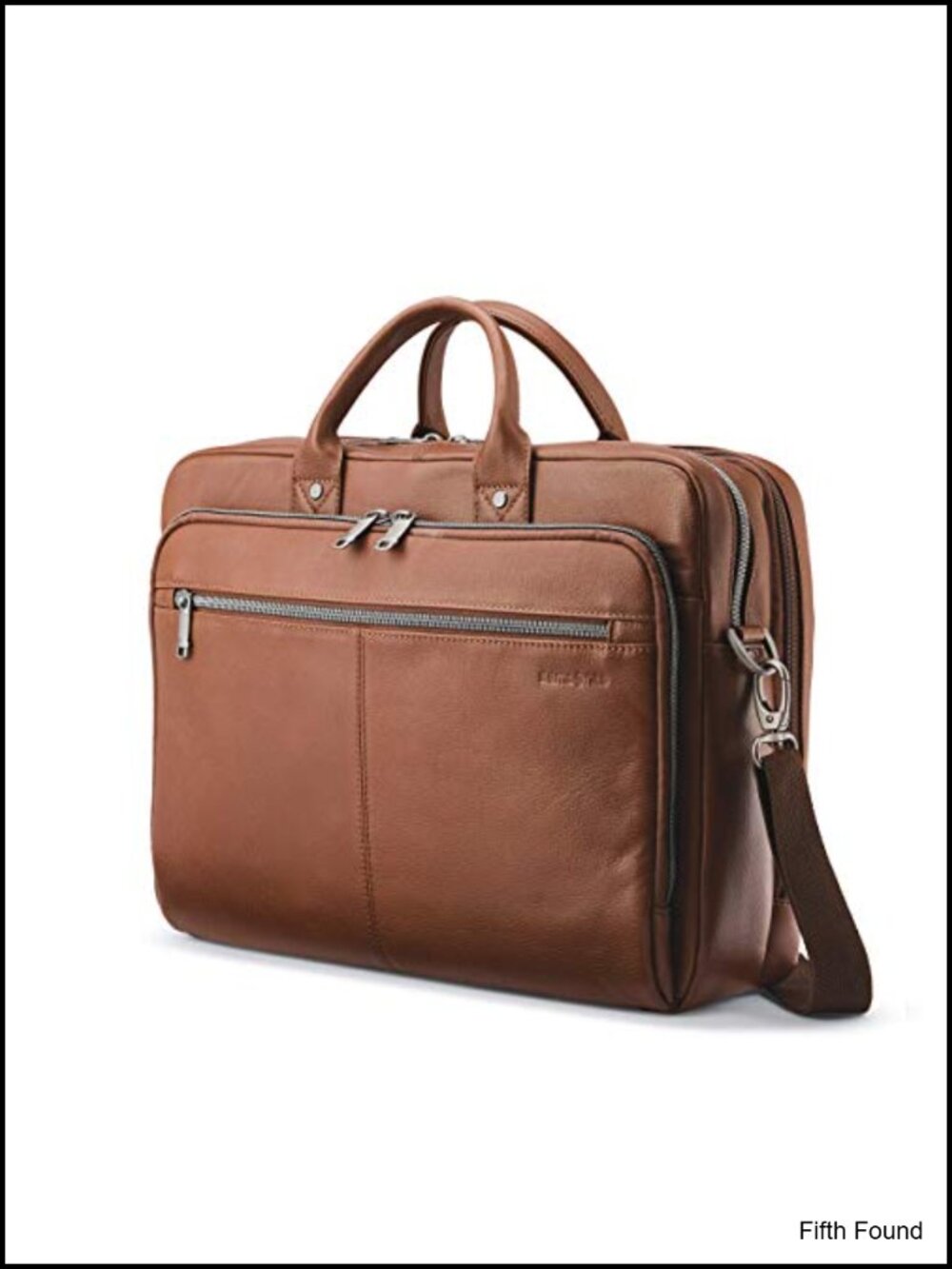Classic Leather Toploader Briefcase